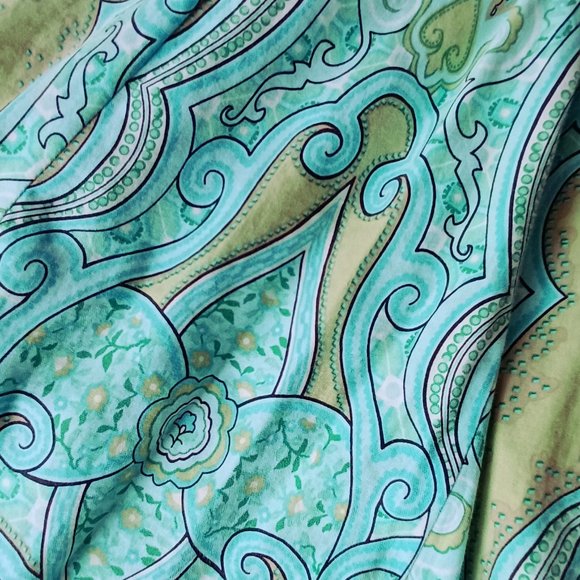 Talbots A-line Pleated Paisley Skirt, size 4 - Picture 2 of 5